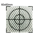 FP001 Diamant-Tunnel-Kartierungs-Reflektierender Aufkleber Überwachungs-Messpunkt-Aufkleber, Größe: 60x60mm, 60x60mm, 60x60mm mit Dreieck