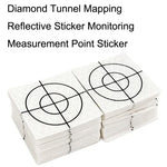 FP001 Diamant-Tunnel-Kartierungs-Reflektierender Aufkleber Überwachungs-Messpunkt-Aufkleber, Größe: 60x60mm, 60x60mm, 60x60mm mit Dreieck