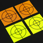FP001 Diamant-Tunnel-Kartierungs-Reflektierender Aufkleber Überwachungs-Messpunkt-Aufkleber, Größe: 60x60mm, 60x60mm, 60x60mm mit Dreieck