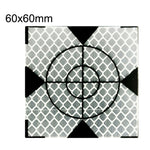 FP001 Diamant-Tunnel-Kartierungs-Reflektierender Aufkleber Überwachungs-Messpunkt-Aufkleber, Größe: 60x60mm, 60x60mm, 60x60mm mit Dreieck