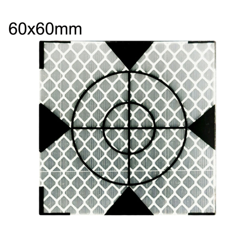 FP001 Diamant-Tunnel-Kartierungs-Reflektierender Aufkleber Überwachungs-Messpunkt-Aufkleber, Größe: 60x60mm, 60x60mm, 60x60mm mit Dreieck