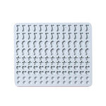 130-Gitter-Silikonmatte Backform Mini Haustier-Snacks Hundefutter Backblechform Kekskuchenform, Blau, Pink