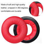 1 Paar Kopfhörer Schwammbedeckung für Sennheiser HD25-1II/25/25SP/25SP-II, Schwarz, Rot, Gelb, Blau, Weiß, Schwarz Gerunzelt