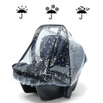 Regenschutz für Babysicherheitssitze, transparente EVA-Kinderwagen-Regenhaube, Regenschutz