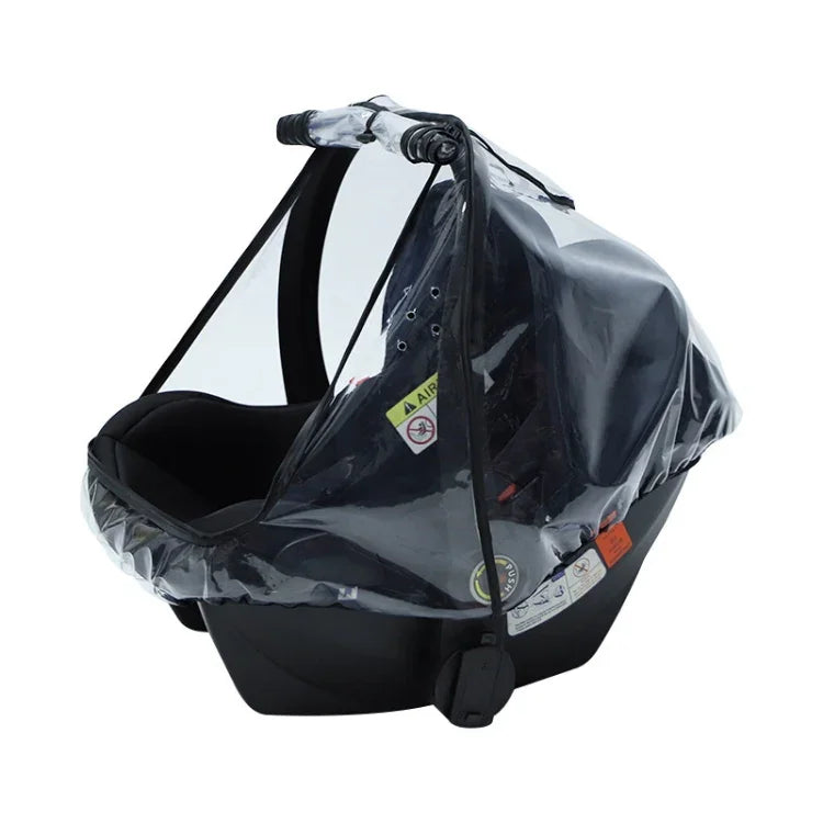 Regenschutz für Babysicherheitssitze, transparente EVA-Kinderwagen-Regenhaube, Regenschutz