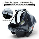 Regenschutz für Babysicherheitssitze, transparente EVA-Kinderwagen-Regenhaube, Regenschutz