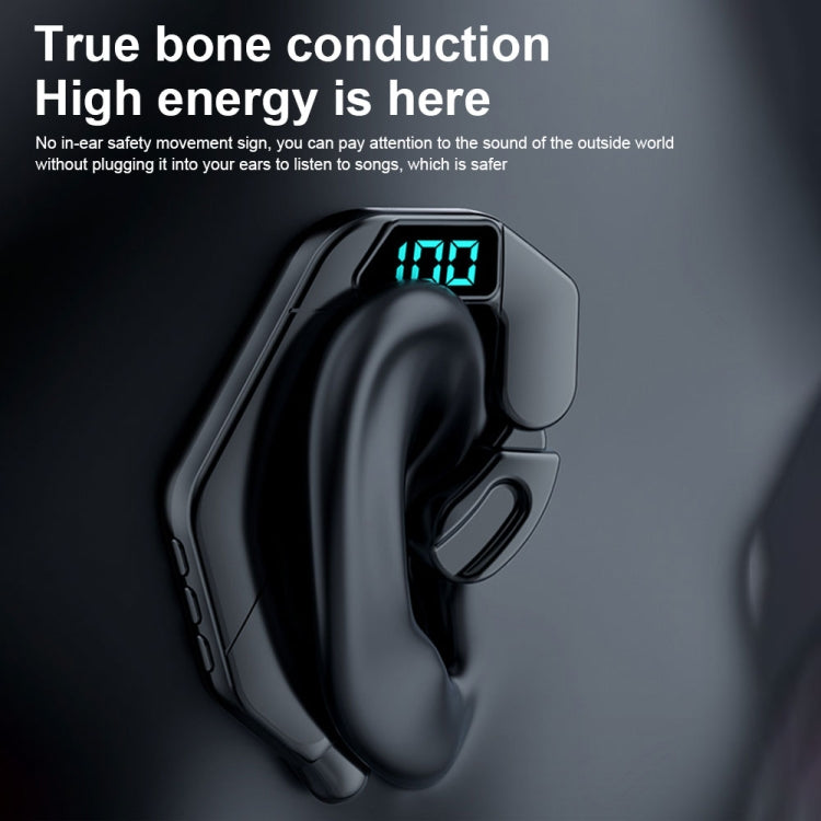 V19 Knochenleitung Digitalanzeige Stereo Ohrhängend Sport Bluetooth Headset, V19 Schwarz, V19 Weiß, V19 Pink, V19 Blau, V19 Grün