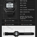 SKMEI 1875 Herren Outdoor Elektronische Uhr, Multifunktionsuhr mit Zeitmessung, Stil:, 1875 Stahlband Schwarz, 1875 Silikonband Weiß, 1875 Silikonband Schwarz, 1875 Stahlband Weiß