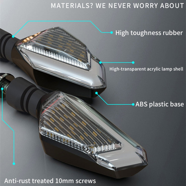MK-236 4pcs 22LED Motorcycle V Line Two Color Turning Light Signal Angle Light, MK-236 (Yellow Blue), MK-236 (Yellow White), MK-236 (Yellow Red)