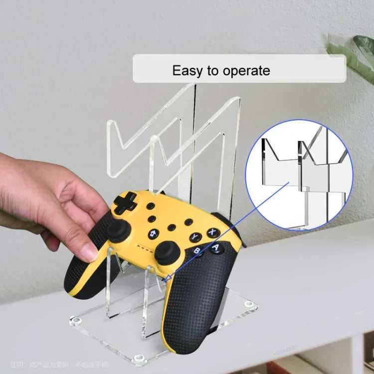 Doppellagige Aufbewahrungshalterung aus Acryl für PS4/PS5/PS3