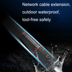 YM-8821 Vorgefertigte Netzwerkstecker Außen Wasserdichtes Netzwerkkabel Verlängerung Doppelter Durchgang Kopf, Doppelter Durchgang Kopf