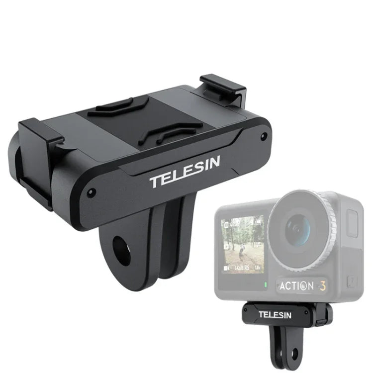 Für DJI OSMO Action 3 TELESIN Magnetischer Zwei-Klauen-Adapter Action-Kamera-Zubehör, Magnetischer Zwei-Klauen-Adapter