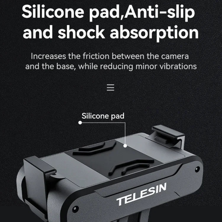 Für DJI OSMO Action 3 TELESIN Magnetischer Zwei-Klauen-Adapter Action-Kamera-Zubehör, Magnetischer Zwei-Klauen-Adapter