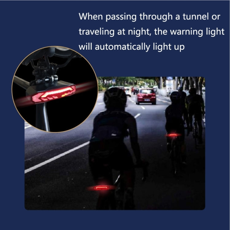 SF31 Fahrrad Intelligente Bremsrücklicht USB Warnlicht Nachtfahrt Mountainbike LED Rücklichter, SF31 Neue Fernbedienung