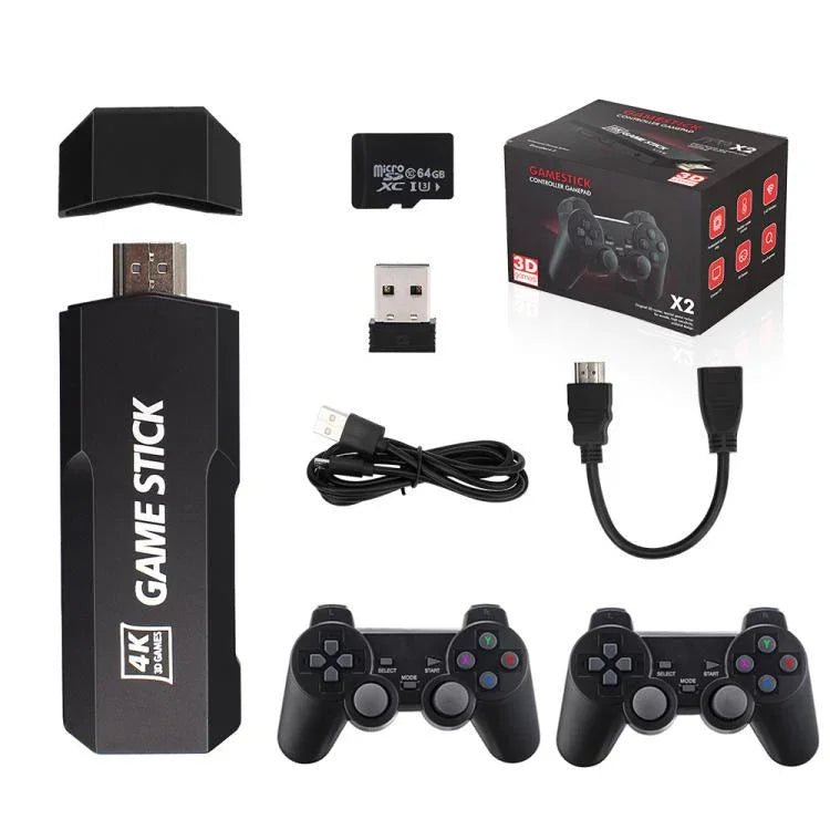 GD10 2,4-GHz-Funk-4K-HD-TV-Spielkonsole PSP-Spielbox, 32 GB mit 15.000 vorinstallierten Spielen, 64 GB mit 30.000 vorinstallierten Spielen, 128 GB mit 40.000 vorinstallierten Spielen