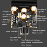 TDA7850 Verstärkerplatine 2.1 Kanal 2x80W Auto AB Typ Verstärkermodul DIY Hochleistungs 120W Bass, TDA7850