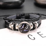 Twelve Constellations Multilayer Beaded Cowhide Bracelet, Style: Virgo Ordinary, Bracelet Leo Ordinary, Bracelet Libra Luminous, Bracelet Capricorn Luminous, Bracelet Scorpio Luminous, Bracelet Pisces Ordinary, Bracelet Cancer Luminous                 ...
