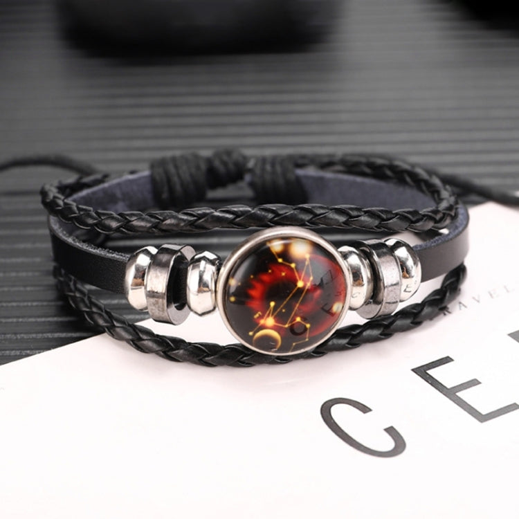 Zwölf Sternbilder Mehrlagiges Perlen Kuhhaut Armband, Stil: Jungfrau Gewöhnlich, Armband Stier Leuchtend, Armband Wassermann Gewöhnlich, Armband Wassermann Leuchtend, Armband Löwe Gewöhnlich, Armband Waage Leuchtend, Armband Steinbock Leuchtend