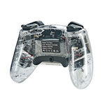 Für Switch Pro Wireless Bluetooth Gamepad mit LED-Aufweckfunktion, transparent mit LED