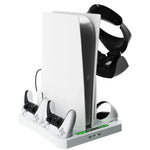Für PS5 iPaly Host Multifunktionale Kühlbasis VR2 Griff Ladeständer Disc-Aufbewahrungsgestell, HBP-6478