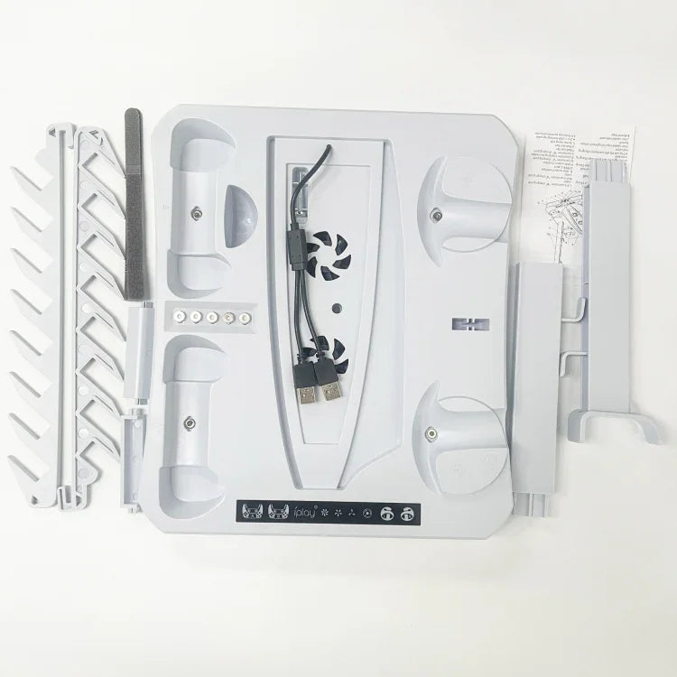 Für PS5 iPaly Host Multifunktionale Kühlbasis VR2 Griff Ladeständer Disc-Aufbewahrungsgestell, HBP-6478