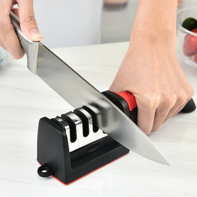 LsCook Küchen Multifunktionaler Aufhängbarer Mehrsegment-Handmesserschärfer, Spezifikation: 3 Stufen, 3 Stufen, 4 Stufen