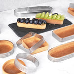 BN1006 Edelstahl Mousse-Ring verdickt perforierte Kuchenform DIY Backwerkzeuge, Liebe (8 cm), Rechteck (11 cm), Rechteck (12 cm), Rechteck (18 cm), Quadrat (7,4 cm), Quadrat (8,4 cm), Quadrat (9,9 cm), Quadrat (12 cm)