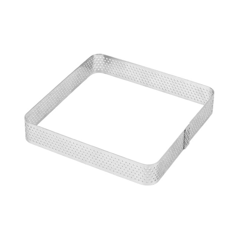 BN1006 Edelstahl Mousse-Ring verdickt perforierte Kuchenform DIY Backwerkzeuge, Liebe (8 cm), Rechteck (11 cm), Rechteck (12 cm), Rechteck (18 cm), Quadrat (7,4 cm), Quadrat (8,4 cm), Quadrat (9,9 cm), Quadrat (12 cm)