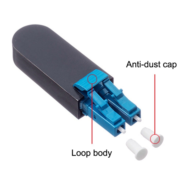 LC / UPC Lichtwellenleiter-Stecker LC Rückschleifenmodul Singlemode Lichtwellenleiter-Schleifen, Einzelfaser-Schleifen