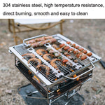 Outdoor Fischgräten-Grillsteak 304 Edelstahl-Grillspieß, Katzenkopf-Grillspieß, Haken-Grillspieß