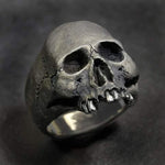 C56213 2 Stück Punk Vintage Totenkopf Ring Horror Totenkopf Ring Herren Geschenk, 12, 13, 14