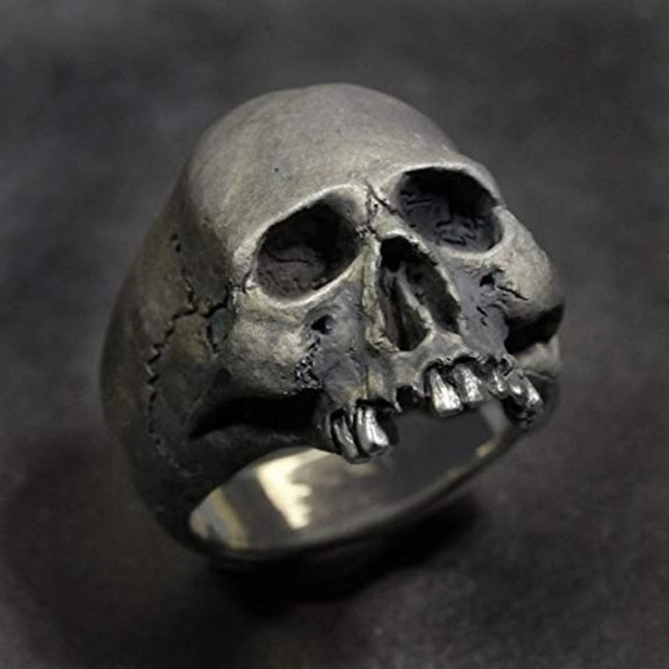 C56213 2 Stück Punk Vintage Totenkopf Ring Horror Totenkopf Ring Herren Geschenk, 12, 13, 14