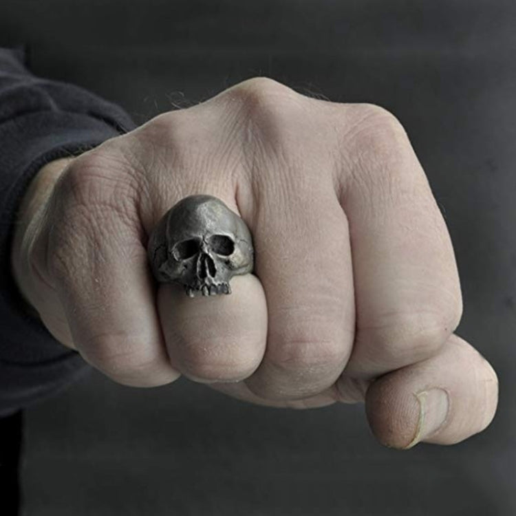 C56213 2 Stück Punk Vintage Totenkopf Ring Horror Totenkopf Ring Herren Geschenk, 12, 13, 14