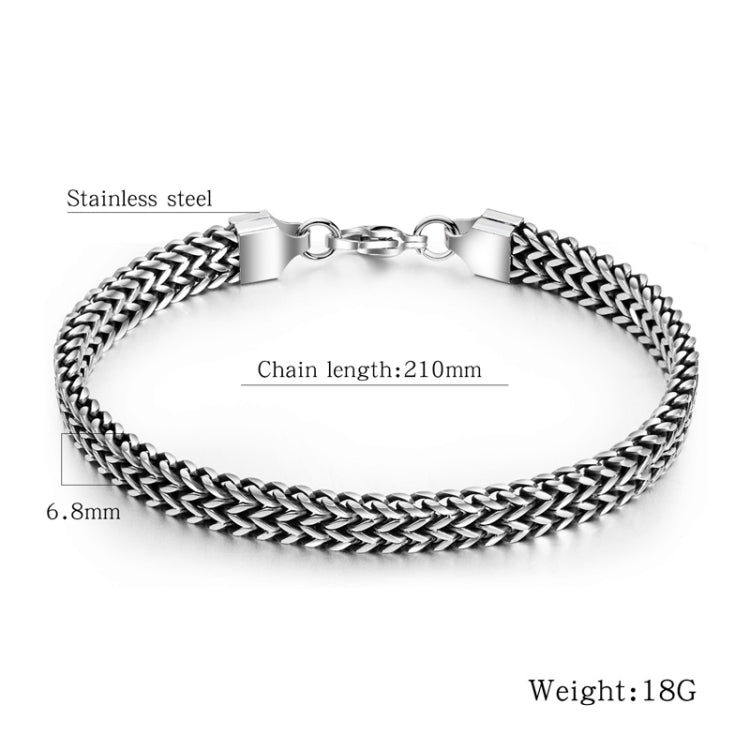 Retro Stil Titanstahl Herren Armband Persönliche Accessoires, 1016