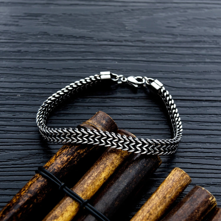 Retro Stil Titanstahl Herren Armband Persönliche Accessoires, 1016