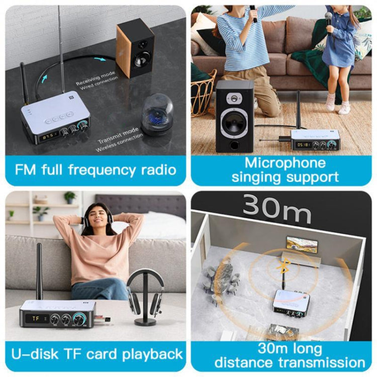 M9 Pro 5.1 Bluetooth Empfänger Launcher FM Radio 4-in-1 NFC Audio Adapter, M9 Pro