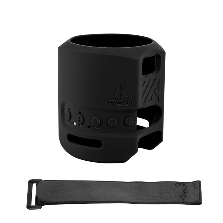 Für Sony SRS-XB13 Lautsprecher Silikonhülle mit Klettverschlussband, für Sony SRS-XB13