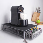 3 Reihen Schubladen Typ Kaffeekapselhalter Organizer Dose Aufbewahrung 60 Stück Milchbällchen