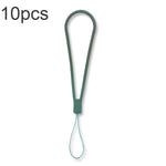 10pcs  Silicone Woven Pattern  Cell Phone Lanyard Anti-loss Hand Rope, Dark Night Green, White, Grass Purple, Light Green, Clove Purple, Antique White, Black, Red, Matcha Green, Lemon Yellow, Shallow Purple, Sand Pink, Sugar Orange, Tea Red