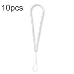 10pcs  Silicone Woven Pattern  Cell Phone Lanyard Anti-loss Hand Rope, Dark Night Green, White, Grass Purple, Light Green, Clove Purple, Antique White, Black, Red, Matcha Green, Lemon Yellow, Shallow Purple, Sand Pink, Sugar Orange, Tea Red