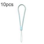 10pcs  Silicone Woven Pattern  Cell Phone Lanyard Anti-loss Hand Rope, Dark Night Green, White, Grass Purple, Light Green, Clove Purple, Antique White, Black, Red, Matcha Green, Lemon Yellow, Shallow Purple, Sand Pink, Sugar Orange, Tea Red