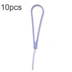10pcs  Silicone Woven Pattern  Cell Phone Lanyard Anti-loss Hand Rope, Dark Night Green, White, Grass Purple, Light Green, Clove Purple, Antique White, Black, Red, Matcha Green, Lemon Yellow, Shallow Purple, Sand Pink, Sugar Orange, Tea Red