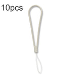 10pcs  Silicone Woven Pattern  Cell Phone Lanyard Anti-loss Hand Rope, Dark Night Green, White, Grass Purple, Light Green, Clove Purple, Antique White, Black, Red, Matcha Green, Lemon Yellow, Shallow Purple, Sand Pink, Sugar Orange, Tea Red