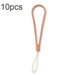10pcs  Silicone Woven Pattern  Cell Phone Lanyard Anti-loss Hand Rope, Dark Night Green, White, Grass Purple, Light Green, Clove Purple, Antique White, Black, Red, Matcha Green, Lemon Yellow, Shallow Purple, Sand Pink, Sugar Orange, Tea Red