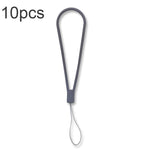 10pcs  Silicone Woven Pattern  Cell Phone Lanyard Anti-loss Hand Rope, Dark Night Green, White, Grass Purple, Light Green, Clove Purple, Antique White, Black, Red, Matcha Green, Lemon Yellow, Shallow Purple, Sand Pink, Sugar Orange, Tea Red