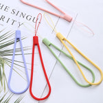 10pcs  Silicone Woven Pattern  Cell Phone Lanyard Anti-loss Hand Rope, Dark Night Green, White, Grass Purple, Light Green, Clove Purple, Antique White, Black, Red, Matcha Green, Lemon Yellow, Shallow Purple, Sand Pink, Sugar Orange, Tea Red