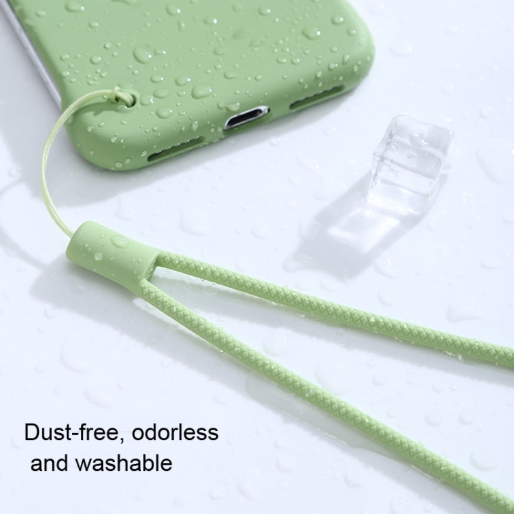 10pcs  Silicone Woven Pattern  Cell Phone Lanyard Anti-loss Hand Rope, Dark Night Green, White, Grass Purple, Light Green, Clove Purple, Antique White, Black, Red, Matcha Green, Lemon Yellow, Shallow Purple, Sand Pink, Sugar Orange, Tea Red