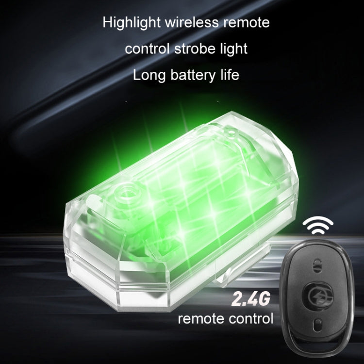 Remote Control LED Car Modified Electric Car Warning Tail Light, 1 Light+1 RC, 2 Light +1 RC