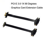 PCI-E 3.0 1X 90 Grad Grafikkarten- / WLAN-Kartenerweiterungskabel, Kabellänge:, 5cm, 10cm, 15cm, 20cm, 25cm, 30cm, 40cm, 50cm