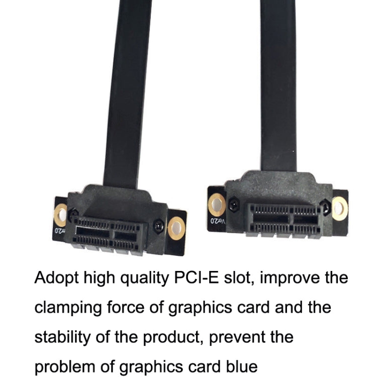 PCI-E 3.0 1X 90 Grad Grafikkarten- / WLAN-Kartenerweiterungskabel, Kabellänge:, 5cm, 10cm, 15cm, 20cm, 25cm, 30cm, 40cm, 50cm